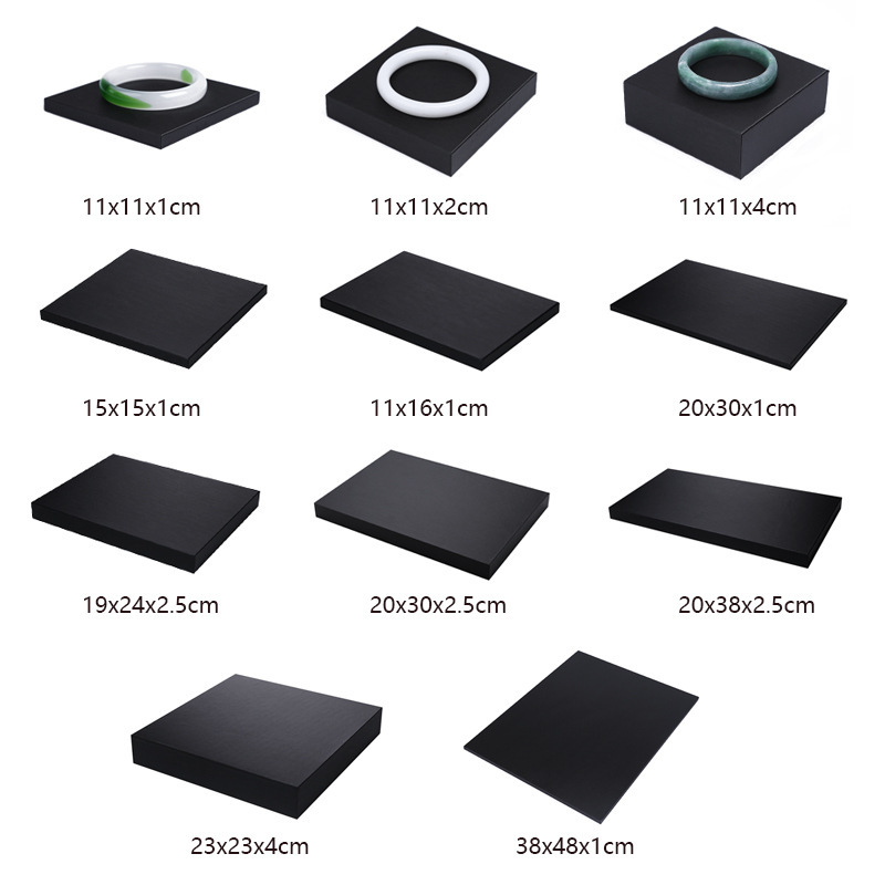 Display Risers Set - أسود بو الجلود والمجوهرات عرض الناهض