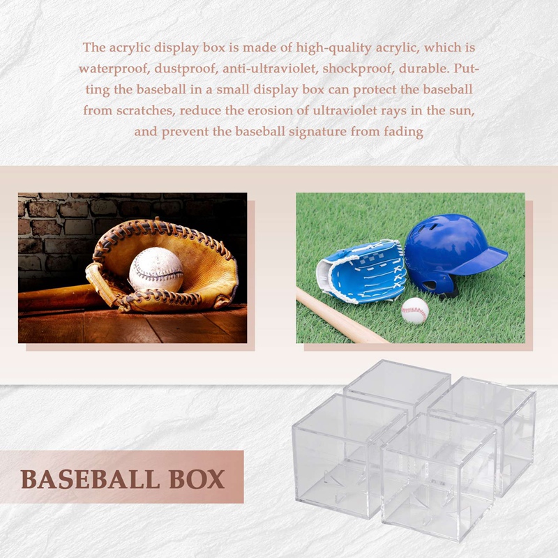 4 قطع علب عرض للكرات الرياضية، - مراجعة Display Case Acrylic وسعره
