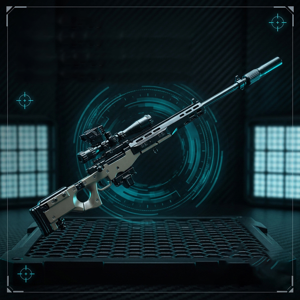 نموذج بندقية قناص AWM مصنوع من - مراجعة Action Figure Stand وسعره