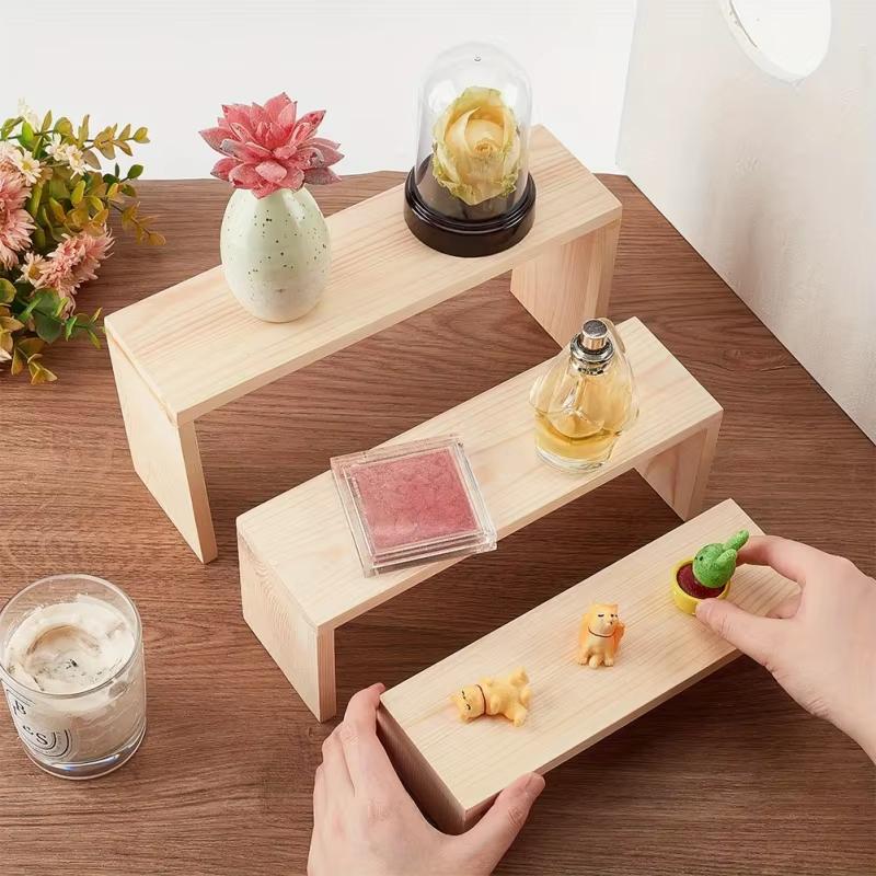 رفوف عرض مجوهرات خشبية مستطيلة - مراجعة Display Risers Set وسعره